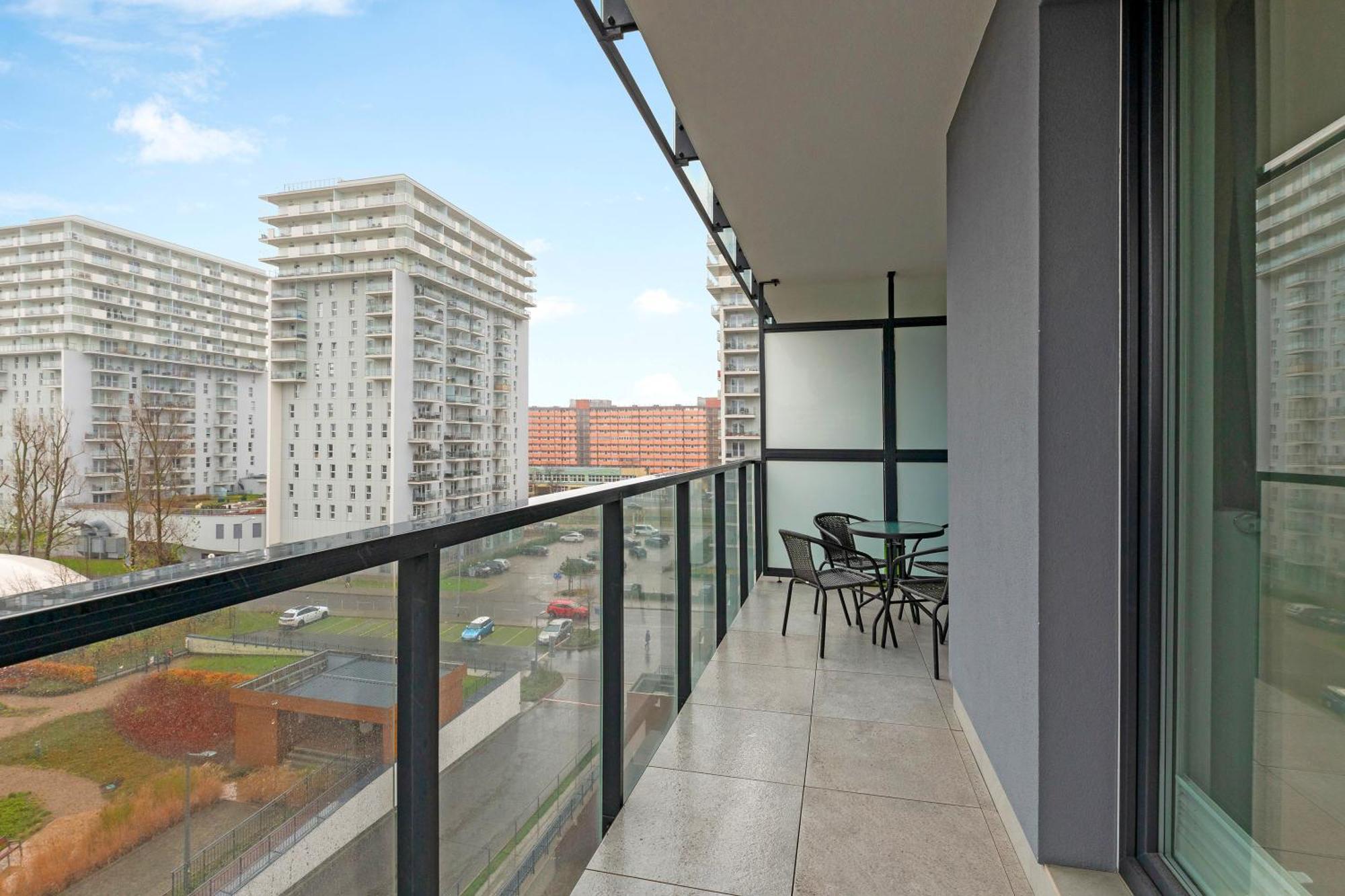 Apartament Nadmorskie Spektrum & Parking Gdansk Exterior photo